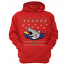 Free Shipping Taco Shark  Ugly Christmas Sweater Great White Ocean Nautical Holiday Fishing Diving Boat Funny Gift  Winter Men Women Hoodie