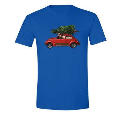 Free Shipping Mens Moose Driving Bug Tree Ugly Christmas Sweater Funny Holiday Party Winter Santa Snowman Gift Elk Crewneck T-Shirt