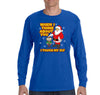 Free Shipping Mens Santa Keg Stand Beer Frat College Funny Fraternity Party Ugly Christmas Sweater Gift Winter Drinking Long Sleeve T-Shirt