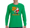 Free Shipping Mens Santa Keg Stand Beer Frat College Funny Fraternity Party Ugly Christmas Sweater Gift Winter Drinking Long Sleeve T-Shirt