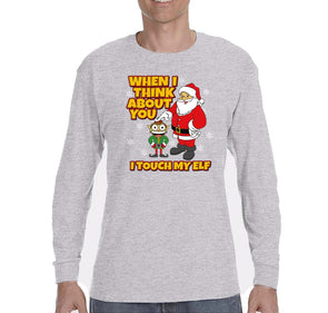 Free Shipping Mens Santa Keg Stand Beer Frat College Funny Fraternity Party Ugly Christmas Sweater Gift Winter Drinking Long Sleeve T-Shirt