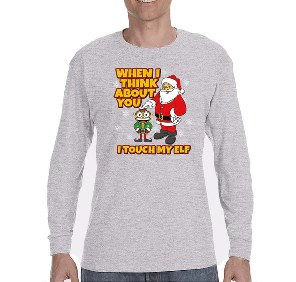 Free Shipping Mens Santa Keg Stand Beer Frat College Funny Fraternity Party Ugly Christmas Sweater Gift Winter Drinking Long Sleeve T-Shirt