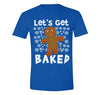 Free Shipping Mens Let's Get Baked Gingerbread Man Cookie 420 Ugly Christmas Sweater Santa Winter Funny Holiday Snow Gift Crewneck T-Shirt