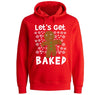 Free Shipping Let's Get Baked Gingerbread Man Cookie 420 Ugly Christmas Sweater Winter Funny Holiday Gift Snowman Santa Men Women Hoodie