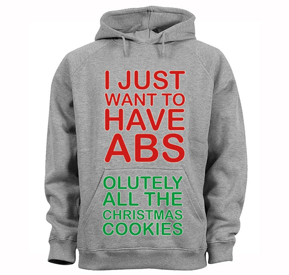 Free Shipping Winter ABS All The Cookies Food Funny Party Gingerbread Gift Ugly Christmas Sweater Holiday Santa Men Women Hoodie