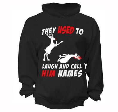 Free Shipping Reindeer Laugh And Call Him Names Ugly Christmas Sweater Winter Santa Funny Party Gift Animal Boxing Men Women Hoodie