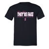 Free Shipping Men's Breast Cancer Awareness They're Fake PINK Ribbon Survivor Crewneck T-Shirt