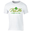 Free Shipping Mens St. Patrick's Day Saint Paddy Drunk Shirt Kiss Me I Might Be Irish Shamrock Clover Irish Crewneck T-Shirt