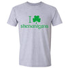 Free Shipping Mens St. Patrick's Day Saint Paddy Drunk shirt I Love Shenanigans Shamrock Clover Irish Crewneck T-Shirt