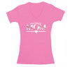 Free Shipping Mens Softball Mom Baseball Diamond Field Gift Mother Game Day Sports Lover Team School Fan Home Run V-Neck T-Shirt