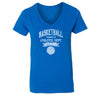 Free Shipping Womens Basketball Property of Athletic Dept.  Sports Fan Play Game Day Team Gift Slam Dunk Score Hoop Court V-Neck T-Shirt