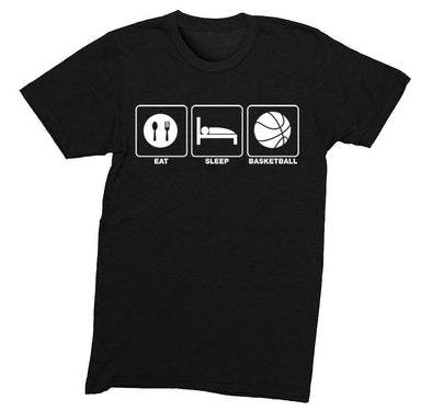 Free Shipping Mens Eat Sleep Basketball Sports Fan Play Game Day Team Gift Slam Dunk Score Hoop Season Court Crewneck T-Shirt