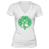 Free Shipping Womens St. Patrick's Day Saint Paddy Drunk shirt Celtic Knot Shamrock Clover Irish Women V-Neck T-Shirt