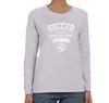 Free Shipping Womens Soccer Property of Athletic Dept. Sports Fan Team Gift Game Day Ball Goal Score Field Winter Long Sleeve T-Shirt