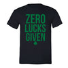Free Shipping Mens St. Patrick's Day Saint Paddy Drunk shirt Zero Lucks Given Shamrock Clover Irish Crewneck T-Shirt