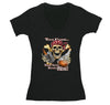 Free Shipping Womens Time Flies When You're Having Rum Pirate Skull Crossbones Jolly Roger Treasure Gold Shipwreck Gaspar V-Neck T-Shirt