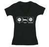 Free Shipping Womens Eat Sleep Volleyball Sports Fan Player Lover Beach Coach Team Gift Mom Wife GIrlfriend V-Neck T-Shirt