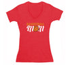 Free Shipping Womens Basketball Mom Sports Fan Play Game Day Team Coach Gift Slam Dunk Score Hoop Court V-Neck T-Shirt