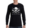 Free Shipping Mens Surrender The Booty Pinup Girl  Pirate Skull Crossbones Swords Jolly Roger Ship Treasure Gaspar Gift Long Sleeve T-Shirt