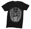 Free Shipping Mens 3 Can Keep a Secret if 2 Are Dead Pirates Skull Crossbones Loyal to None Tattoo Art Sword Cross Crewneck T-Shirt