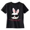 Free Shipping Youth Toddler T-Shirt Bunny Rabbit Cool Shirt Easter Egg Peep Spring Hippy Hop Hip Sunglasses Kids Crewneck T-Shirt