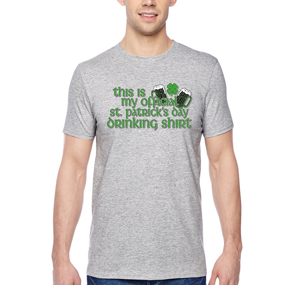 Free Shipping Mens My Official St. Patrick's Day Drinking Shamrock Clover Irish Green Beer Party Funny T-Shirt