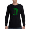 Free Shipping Men's Guy Vomiting Clovers Irish St. Patrick's Day Drinking Beer Shamrock Funny Party Shenanigans Long Sleeve T-Shirt