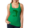 Free Shipping Women's Guy Vomiting Clovers Irish St Patrick's Day Drinking Beer Shamrock Funny Party Shenanigans Racer-Back Tank-Top
