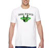 Free Shipping Men's Sham Rocked Shamrock Devil Hand Horns Beer Whiskey Funny Party Clover Shenanigans Irish St. Patrick's Day T-Shirt