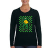Free Shipping Women's Dab Leprechaun Dabbing Clover Shamrock Party  Shenanigans Whiskey Drink Irish St. Patrick's Day Long Sleeve T-Shirt