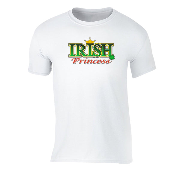 Free Shipping Men's Irish Princess Clover Shamrock Crown Ireland St. Patrick's Day T-Shirt