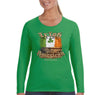 Free Shipping Women's Irish American USA Flag Pride St. Patrick's Day Clover Shamrock Shenanigans Long Sleeve T-Shirt