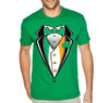Free Shipping Men's Irish Tuxedo Leprechaun Funny Beer Funny Clover Shamrock Whiskey Funny Shenanigans St. Patrick's Day T-Shirt