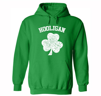 Free Shipping Men Women's Hooligan St. Patrick's Day Irish Ireland Shamrock Clover Drinking Party Funny Beer Pub Bar Hoodie