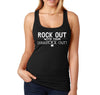 Free Shipping Women's Rock Out With Shamrock Out St. Patrick's Day Irish Clover Shamrock Drinking Party Funny Beer Pub Bar Racerback Tanktop