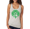 Free Shipping Women's Celtic Knot St. Patrick's Day Irish Ireland Clover Shamrock Drinking Party Funny Beer Pub Bar Racer-Back Tank-Top