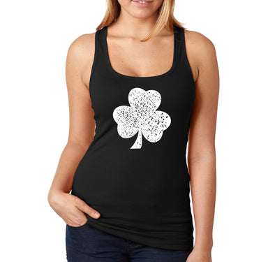 Free Shipping Women's Clover St. Patrick's Day Irish Ireland Shamrock Drinking Party Funny Beer Pub Bar Racerback Tanktop