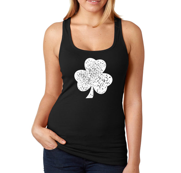 Free Shipping Women's Clover St. Patrick's Day Irish Ireland Shamrock Drinking Party Funny Beer Pub Bar Racerback Tanktop