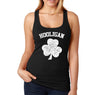 Free Shipping Women's Hooligan St. Patrick's Day Irish Ireland Shamrock Clover Drinking Party Funny Beer Pub Bar Racerback Tanktop