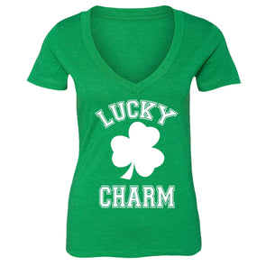 Free Shipping Womens St. Patrick's Day Saint Paddy Drunk shirt Lucky Charm Shamrock Clover Irish Women Short Sleeve V-Neck T-Shirt