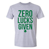 Free Shipping Mens St. Patrick's Day Saint Paddy Drunk shirt Zero Lucks Given Shamrock Clover Irish Crewneck T-Shirt