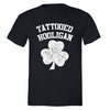 Free Shipping Mens St. Patrick's Day Saint Paddy Drunk shirt Tattooed Hooligan Shamrock Clover Irish Crewneck T-Shirt