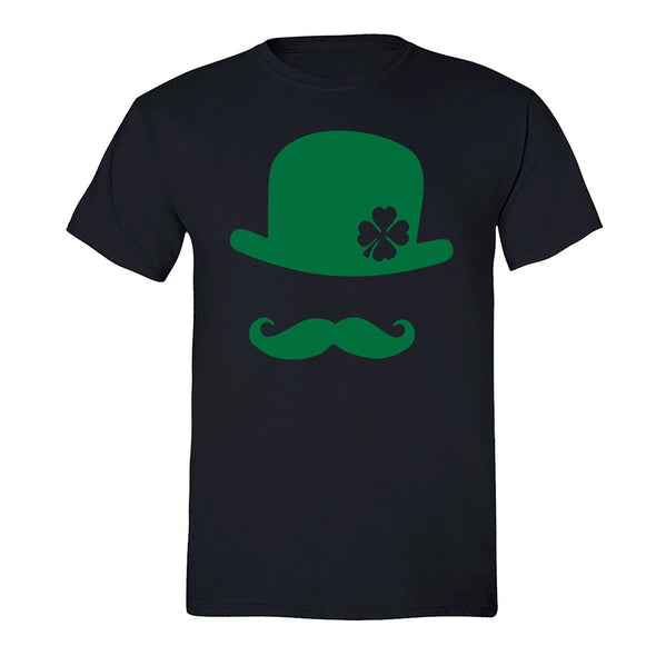 Free Shipping Mens St. Patrick's Day Saint Paddy Drunk shirt Hat Mustache Shamrock Clover Irish Men Women Unisex Crewneck T-Shirt