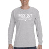 Free Shipping Mens St. Patrick's Day Saint Paddy Drunk Shirt Rock Out With Your Shamrock Out Clover Irish Longsleeve T-Shirt