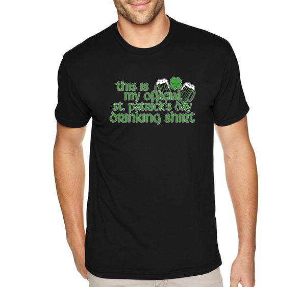 Free Shipping Mens My Official St. Patrick's Day Drinking Shamrock Clover Irish Green Beer Party Funny T-Shirt