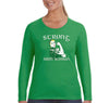 Free Shipping Women's Strong Irish Woman St Patrick's Day Pinup Girl Tattoo Shamrock Clover Beer Party Rosie Riveter Long Sleeve T-Shirt