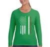 Free Shipping Women's Shillelagh Flag Irish Ireland Clover Shamrock Beer USA St. Patrick's Day Long Sleeve T-Shirt