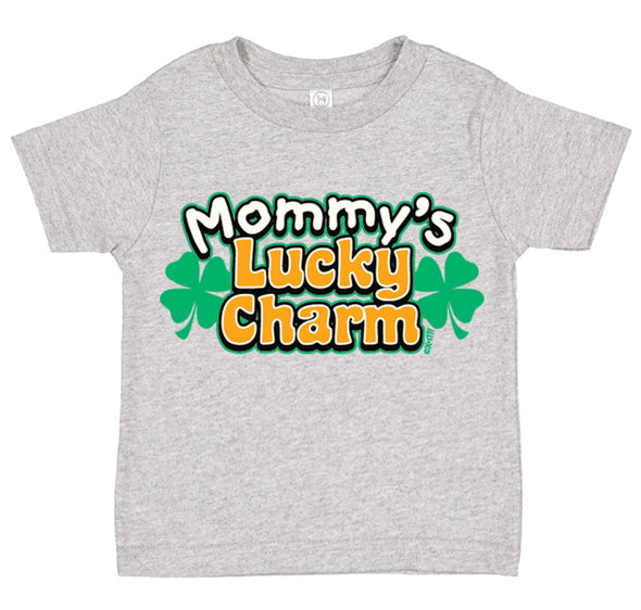Free Shipping Youth Toddler Kids Mommy's Lucky Charm St. Patrick's Day Clover T-Shirt