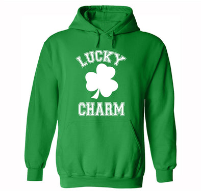 Free Shipping Men Women's Lucky Charm St. Patrick's Day Irish Ireland Clover Shamrock Drinking Party Funny Beer Pub Bar Hoodie