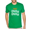 Free Shipping Men's Dilly Dilly Cheers St. Patrick's Day Drinking Shamrock Clover Irish Green Beer Party Funny T-Shirt